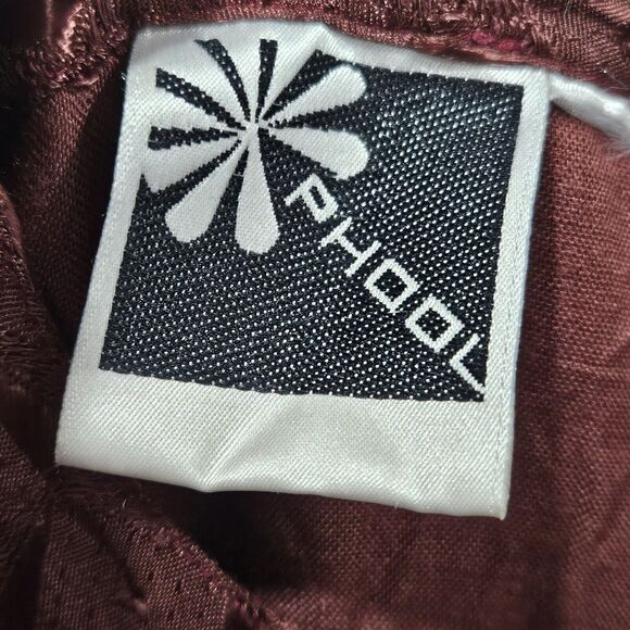 Hippie Boho Patchwork 80s Artsy Deco Phool Vintage Velvet Satin Jacket Large - Picture 3 of 13